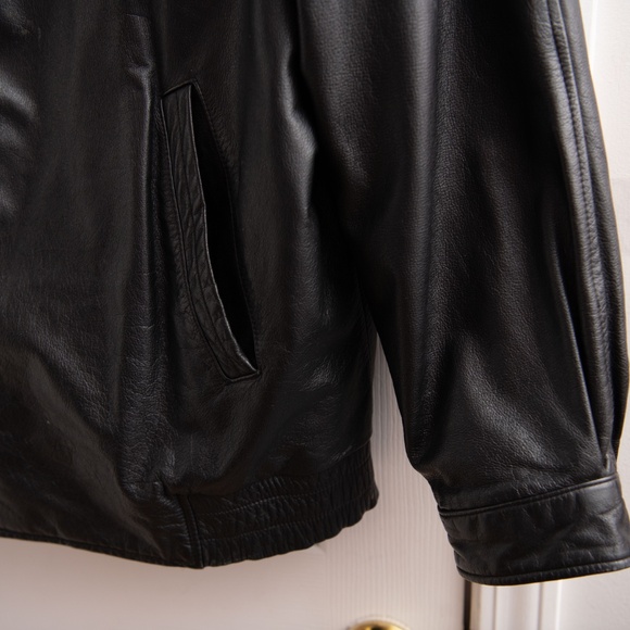 DANIER Men's Black Leather Jacket Size XL- Removable Layers VINTAGE High Quality - Picture 3 of 8